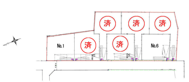 藤沢市本鵠沼5丁目 【売地】№1-3,123万円・№6-3,177万円の写真