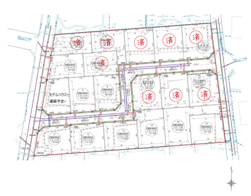 茅ヶ崎市菱沼海岸8【売地】2,494万円～3,150万円の写真